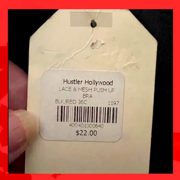 New! SPREE INTIMATES padded BRA 36C. Burgundy with black lace. - Picture 5 of 5